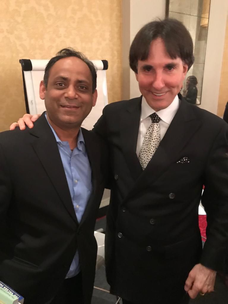 Dr Ash Kumar with Dr John Demartini, bestselling author of The Values Factor